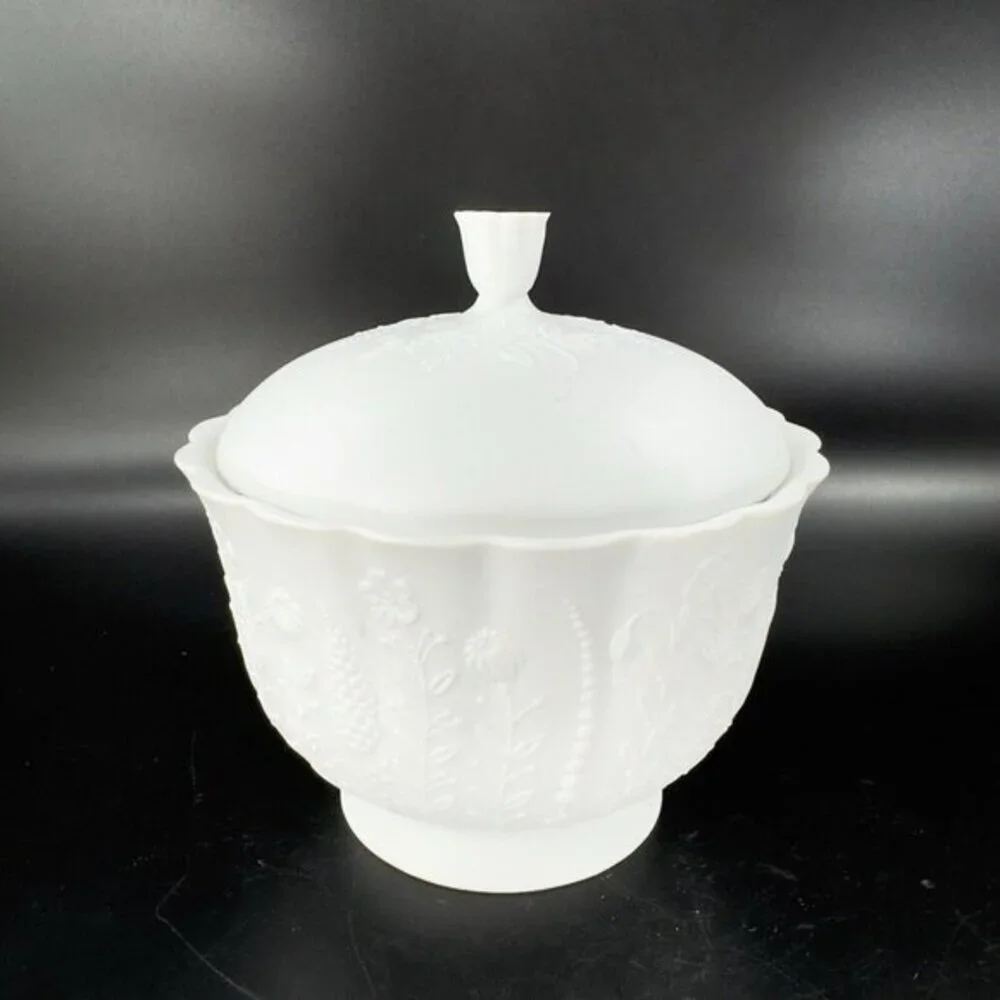 Mid Century Kaiser Candy Bowl Manfred Frey Covered Dish Bowl Porcelain W Sticker